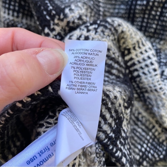 Lucky Brand knit jacket with asymmetrical zip front size medium - Picture 8 of 10